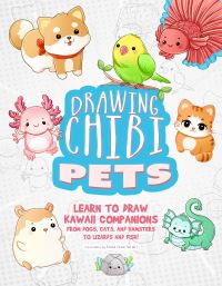 Book Cover for Drawing Chibi Pets by Tessa Creative Art