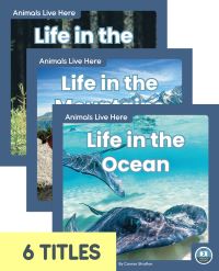 Book Cover for Animals Live Here (Set of 6). Paperback by Connor Stratton