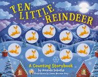 Book Cover for Ten Little Reindeer by Amanda Sobotka