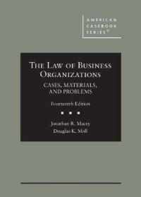 Book Cover for The Law of Business Organizations by Jonathan R Macey, Douglas K Moll, Robert W Hamilton