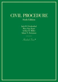 Book Cover for Civil Procedure by Jack H Friedenthal, Mary Kay Kane, Arthur R Miller, Adam N Steinman