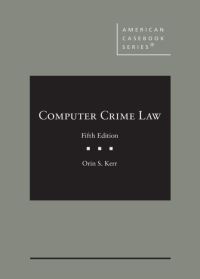 Book Cover for Computer Crime Law by Orin S Kerr