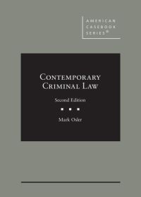 Book Cover for Contemporary Criminal Law by Mark William Osler