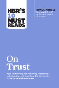 Book Cover for HBR's 10 Must Reads on Trust by 