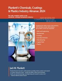 Book Cover for Plunkett's Chemicals, Coatings & Plastics Industry Almanac 2024 by Jack W Plunkett