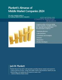Book Cover for Plunkett's Almanac of Middle Market Companies 2024 by Jack W Plunkett