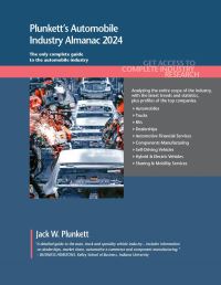 Book Cover for Plunkett's Automobile Industry Almanac 2024 by Jack W Plunkett