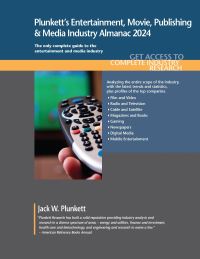 Book Cover for Plunkett's Entertainment, Movie, Publishing & Media Industry Almanac 2024 by Jack W Plunkett
