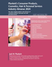 Book Cover for Plunkett's Consumer Products, Cosmetics, Hair & Personal Services Industry Almanac 2024 by Jack W Plunkett