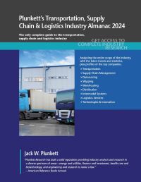 Book Cover for Plunkett's Transportation, Supply Chain & Logistics Industry Almanac 2024 by Jack W Plunkett