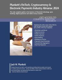 Book Cover for Plunkett's FinTech, Cryptocurrency & Electronic Payments Industry Almanac 2024 by Jack W Plunkett