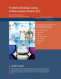 Book Cover for Plunkett's Chemicals, Coatings & Plastics Industry Almanac 2025 by Ltd Plunkett Research