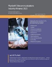 Book Cover for Plunkett's Telecommunications Industry Almanac 2025 by Ltd Plunkett Research