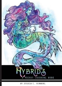 Book Cover for Hybrids Pocket Coloring Book by Jessica Feinberg