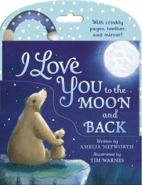 Book Cover for I Love You to the Moon and Back Cloth Book by Tiger Tales