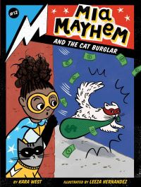 Book Cover for Mia Mayhem and the Cat Burglar by Kara West