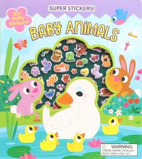 Book Cover for Super Puffy Stickers! Baby Animals by Maggie Fischer