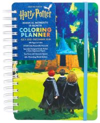 Book Cover for 2026 Harry Potter Magical Moments 18-Month Coloring Planner by Editors of Thunder Bay Press