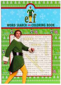 Book Cover for Elf Word Search and Coloring Book - Coloring Book for Teens and Adults, Word Search Book - Officially Licensed by Editors of Thunder Bay Press