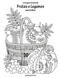 Book Cover for Livro Para Colorir De Frutas E Legumes Para Adultos by Nick Snels