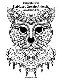 Book Cover for Livro Para Colorir De Rabiscos Zen De Animais Para Adultos 1, 2 & 3 by Nick Snels