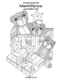 Book Cover for Livro Para Colorir De Mamíferos Para Adultos 1 & 2 by Nick Snels