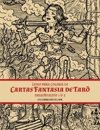 Book Cover for Livro Para Colorir De Cartas Fantasia De Tarô Para Adultos 1 & 2 by Nick Snels