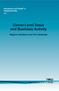 Book Cover for Owner-Level Taxes and Business Activity by Magnus Henrekson, Tino Sanandaji