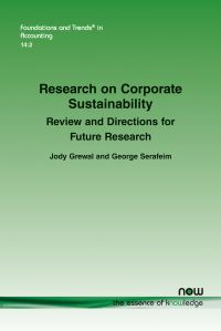 Book Cover for Research on Corporate Sustainability by Jody Grewal, George Serafeim