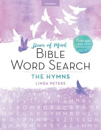 Book Cover for PEACE OF MIND BIBLE WORD SEARCH: THE HYMNS by Linda Peters