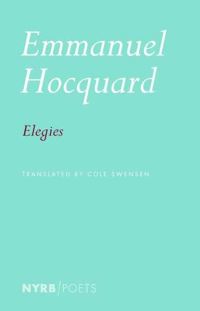 Book Cover for Elegies by Emmanuel Hocquard