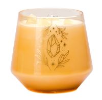 Book Cover for Citrine Crystal Healing Scented Glass Candle by 