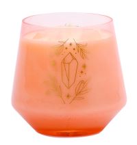 Book Cover for Rose Quartz Crystal Healing Scented Glass Candle by 