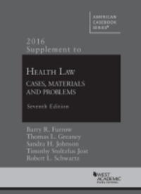 Book Cover for Supplement to Health Law by Barry R. Furrow, Thomas L. Greaney, Sandra H. Johnson, Timothy S. Jost, Robert L. Schwartz