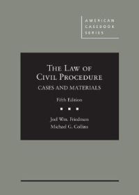Book Cover for The Law of Civil Procedure by Joel Wm Friedman, Michael G. Collins