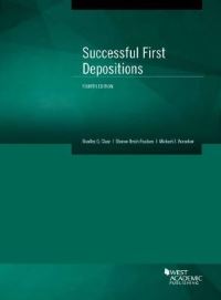 Book Cover for Successful First Depositions by Bradley G. Clary, Sharon Reich Paulsen, Michael J. Vanselow