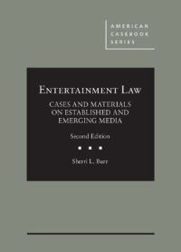 Book Cover for Entertainment Law by Sherri Burr
