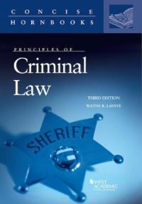 Book Cover for Principles of Criminal Law by Wayne R. LaFave