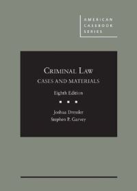 Book Cover for Criminal Law by Joshua Dressler, Stephen P. Garvey
