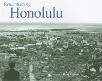Book Cover for Remembering Honolulu by Clifford Kapono