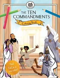 Book Cover for The Ten Commandments Coloring Book by Natasha Kennedy