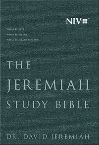 Book Cover for The Jeremiah Study Bible, NIV: (Charcoal Gray) Cloth Over Board by Dr David Jeremiah