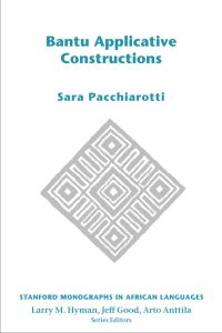 Book Cover for Bantu Applicative Constructions by Sara Pacchiarotti