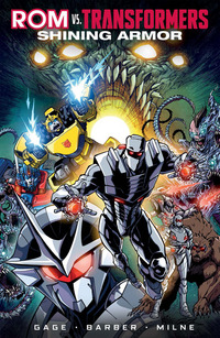 Book Cover for Rom Vs. Transformers by John Barber, Christos Gage, Josh Perez, Priscilla Tramontano