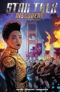Book Cover for Star Trek, Discovery. Succession by Kirsten Beyer, Mike Johnson, Mark Roberts, Gene Roddenberry