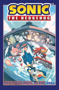 Book Cover for Battle for Angel Island by Ian Flynn, Matt Herms, SEGA Entapuraizesu