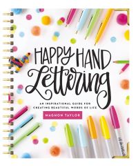 Book Cover for Happy Hand Lettering by Maghon Taylor