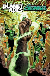 Book Cover for Planet of the Apes/Green Lantern by Robbie Thompson