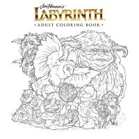 Book Cover for Jim Henson's Labyrinth Adult Coloring Book by Jim Henson