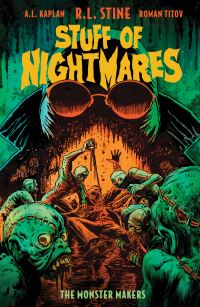 Book Cover for The Monster Makers by R L Stine, Roman Titov, Gonçalo Lopes
